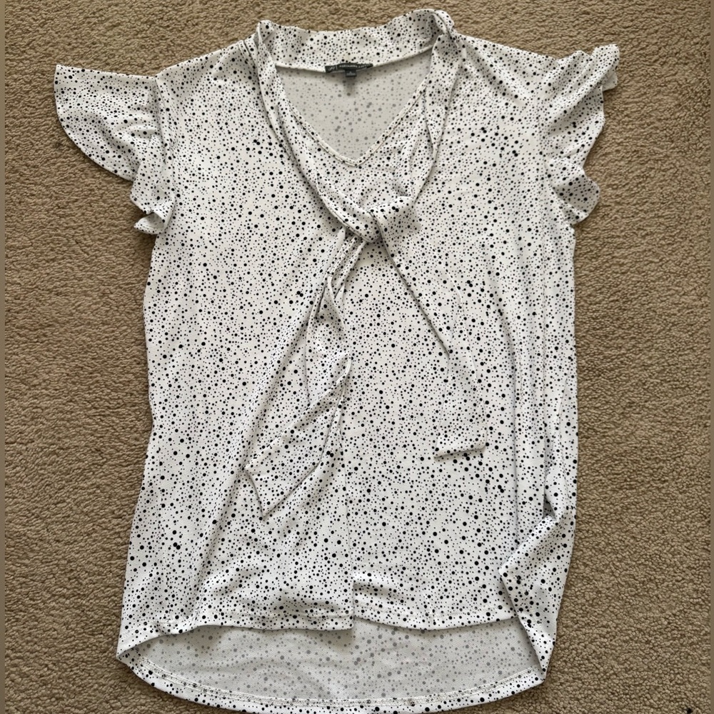 Adrienna Pappell Polka Dot Blouse